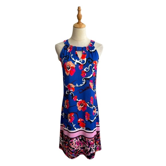 Isle by Melis Kozan Floral Sleeveless Mini Sheath Shift Dress Size XS - Picture 7 of 7